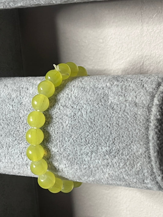 Bright yellow crystal bracelet