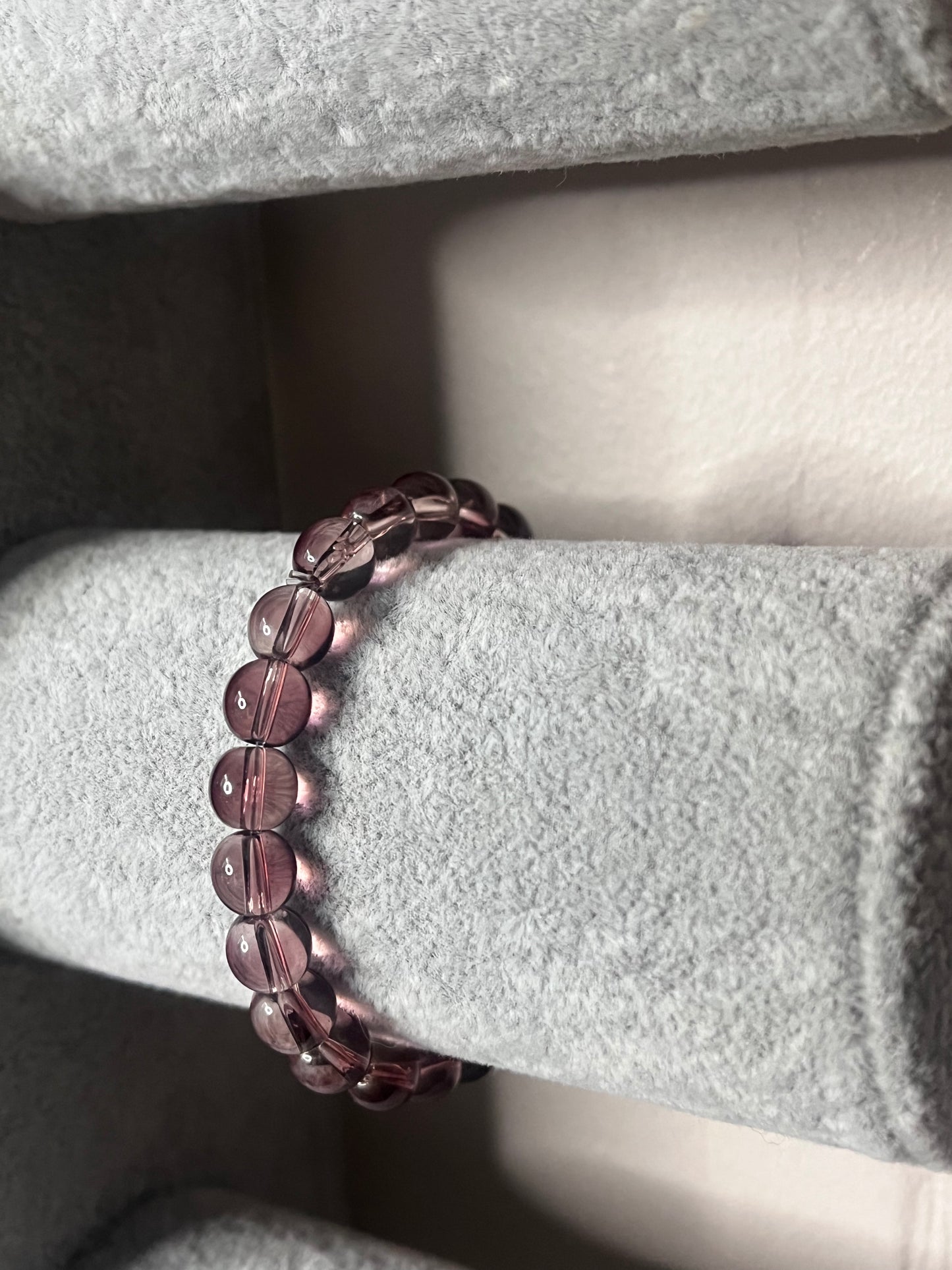 Purple glass bracelet