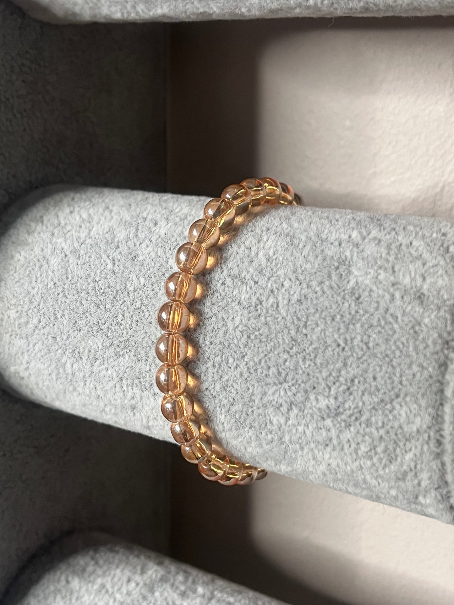Orange-Brown glass bracelet