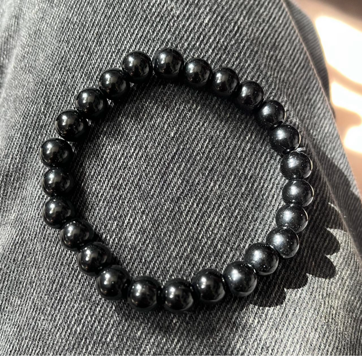 Simple black bracelet