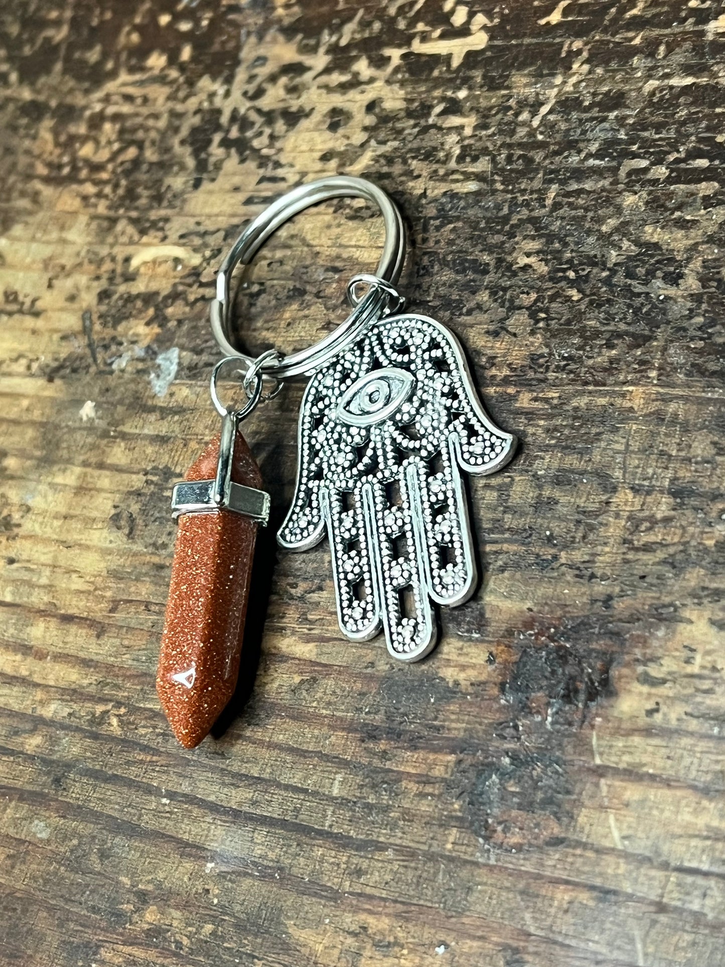Resin point keychain