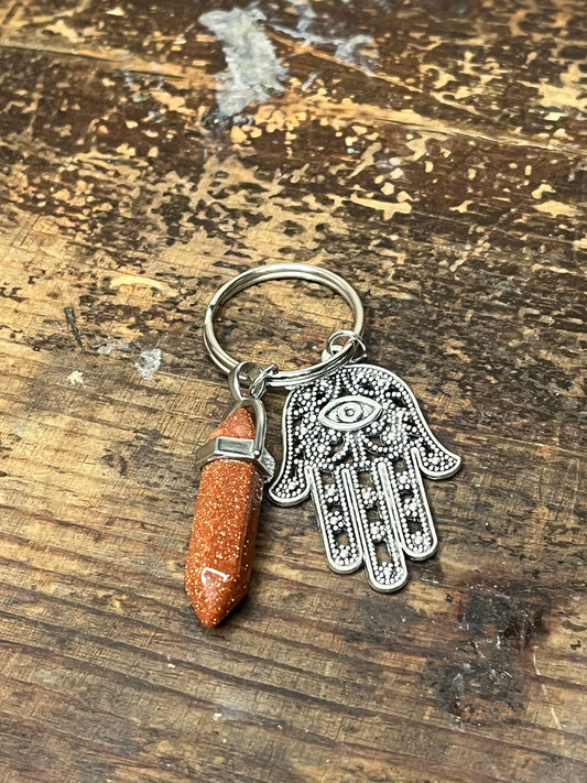 Resin point keychain