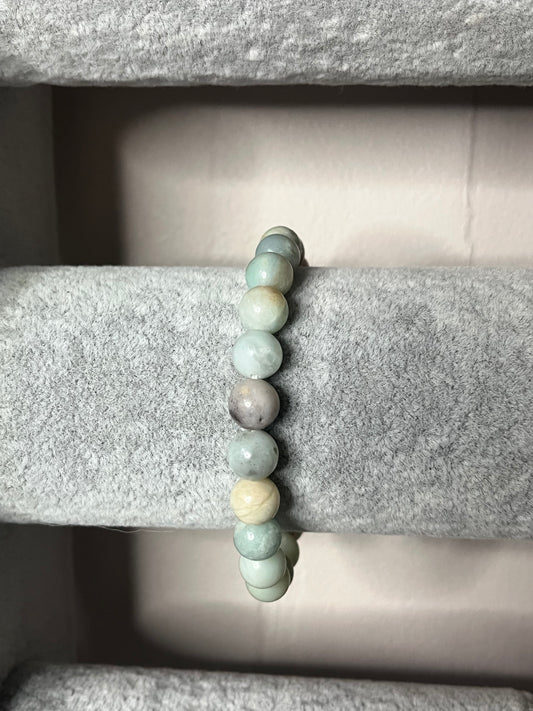 Amazonite crystal bracelet