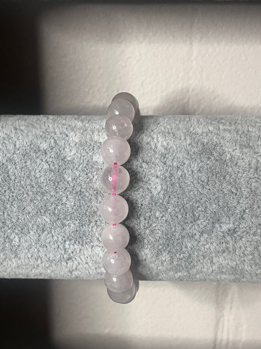 Rose quartz crystal bracelet