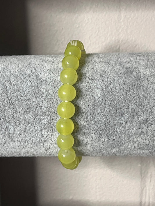 Bright yellow crystal bracelet