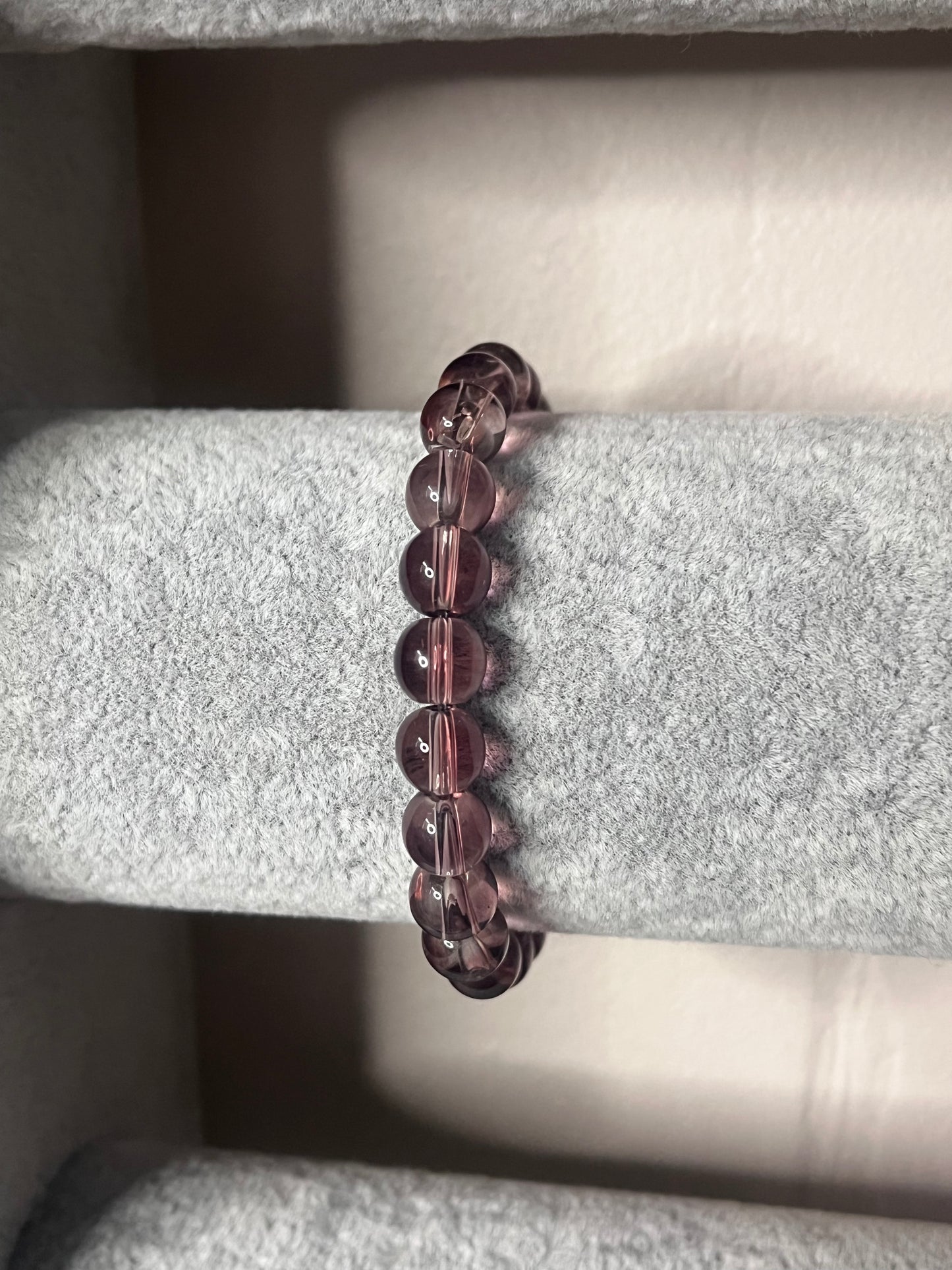 Purple glass bracelet