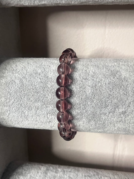 Purple glass bracelet