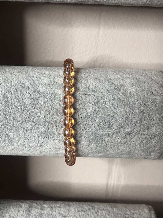 Orange-Brown glass bracelet