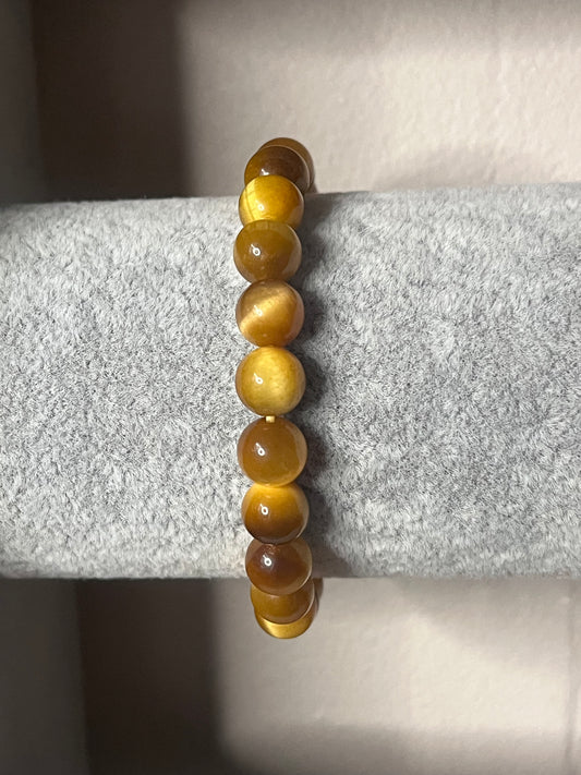 Bright tigers eye bracelet