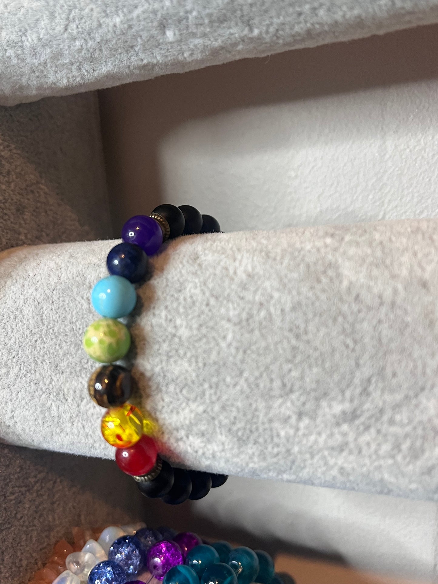 Lava energy crystal bracelets