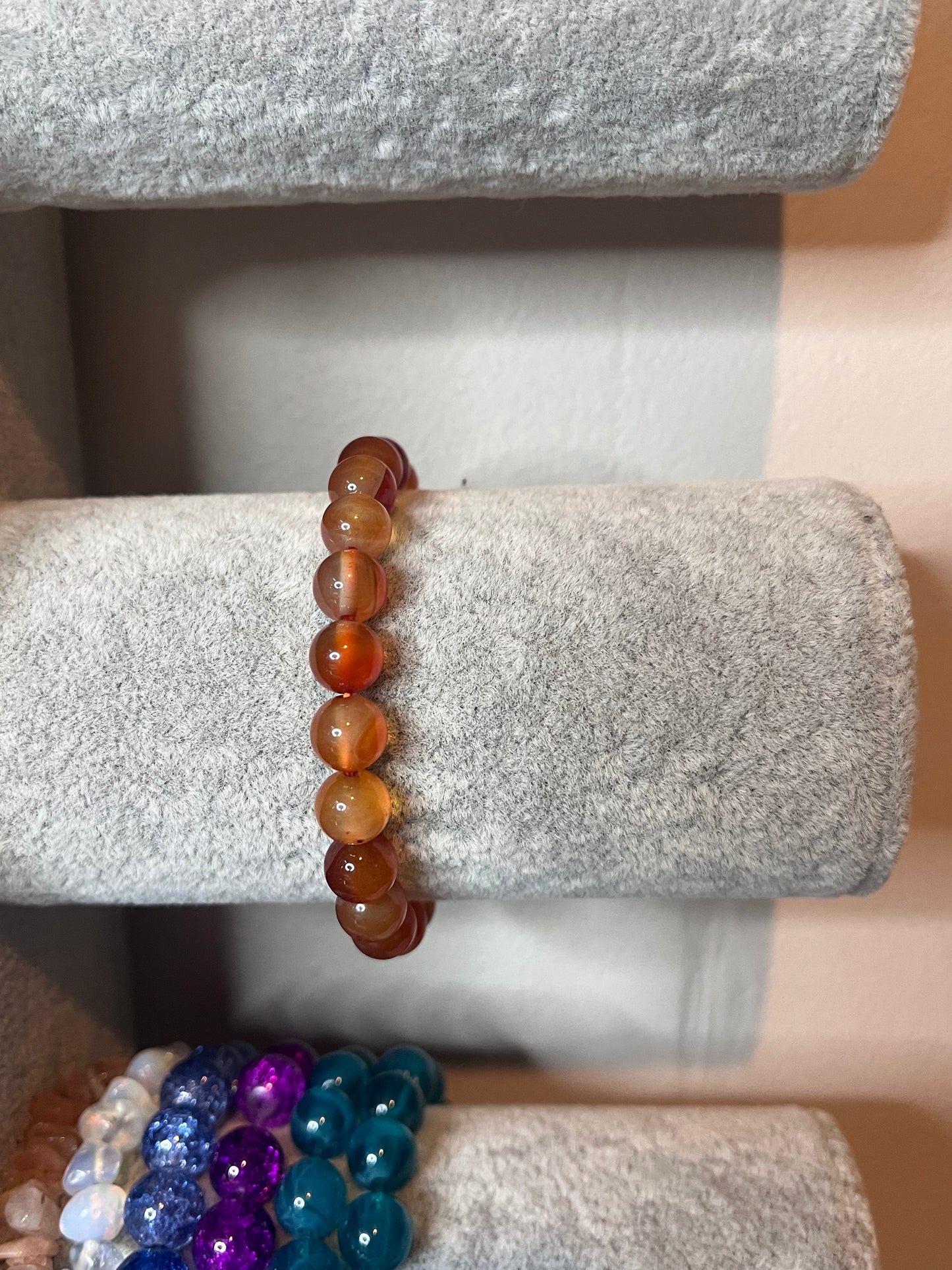 Carnelian crystal bracelet