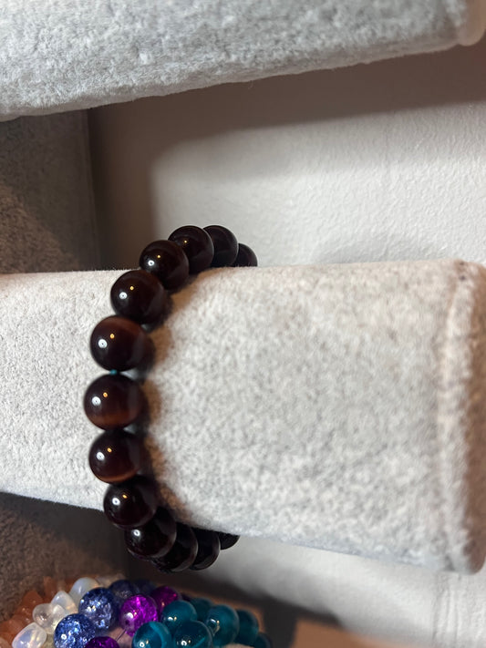 Dark brown crystal bracelets