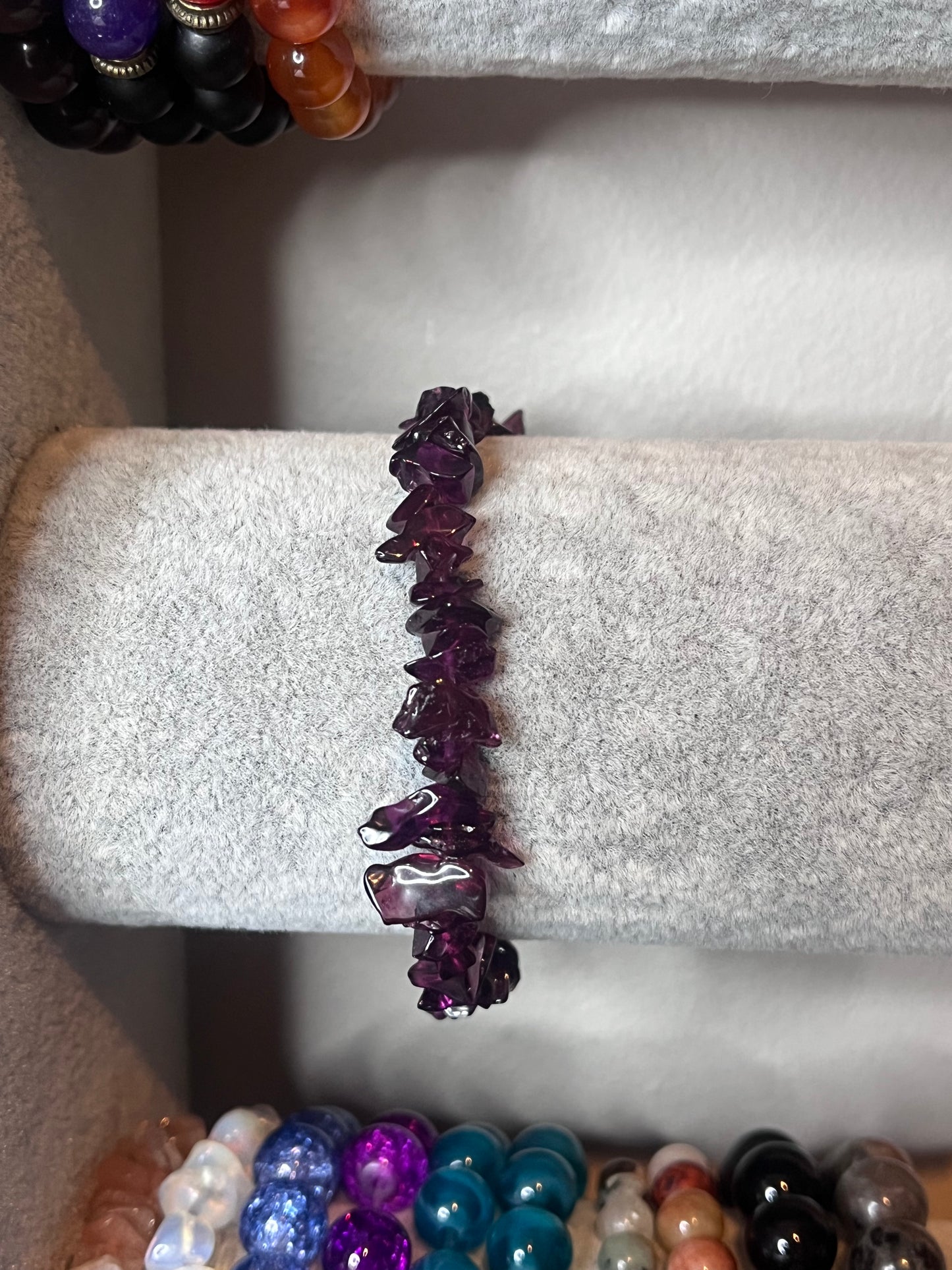 Dark purple crystal bracelet