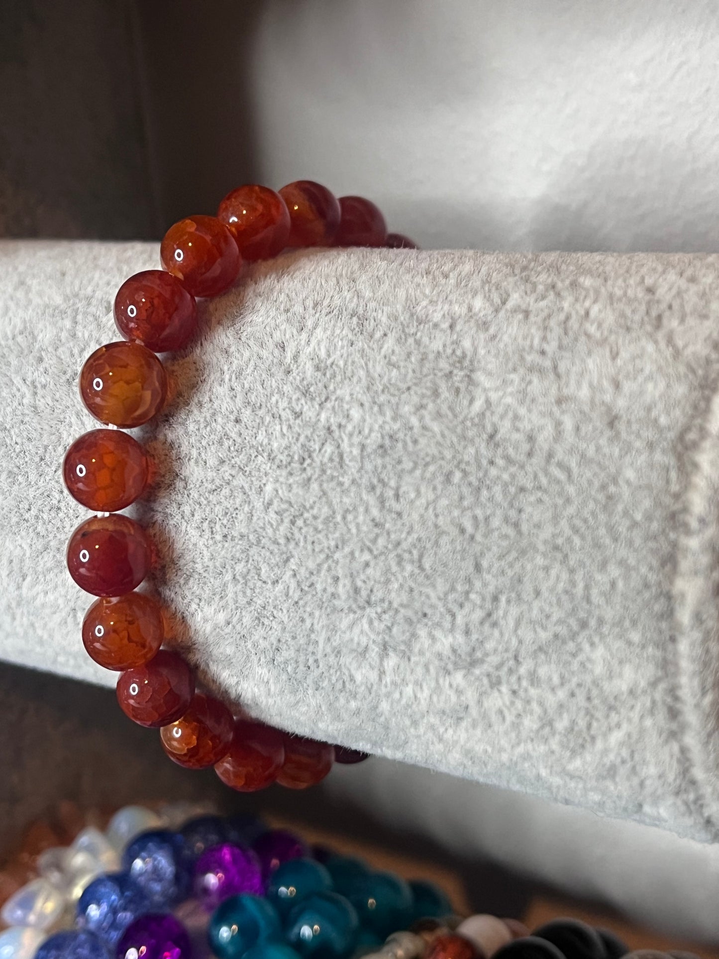 Carnelian crystal bracelet