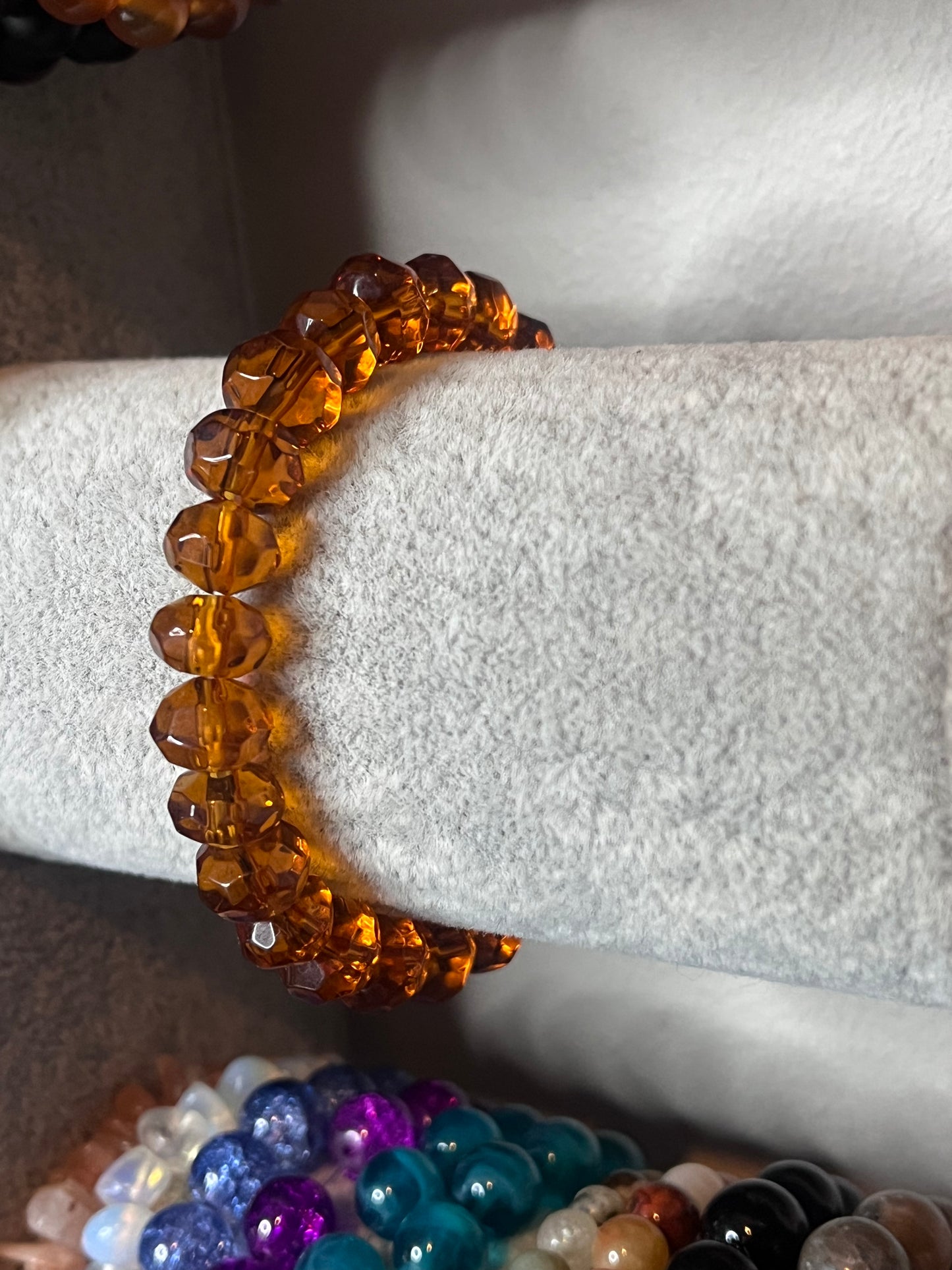 Amber coloured bracelet