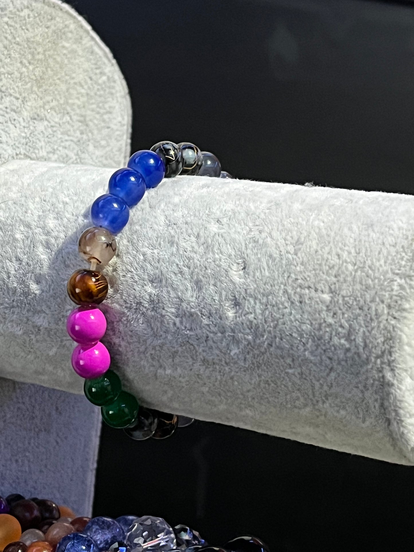 Multi coloured crystal bracelet