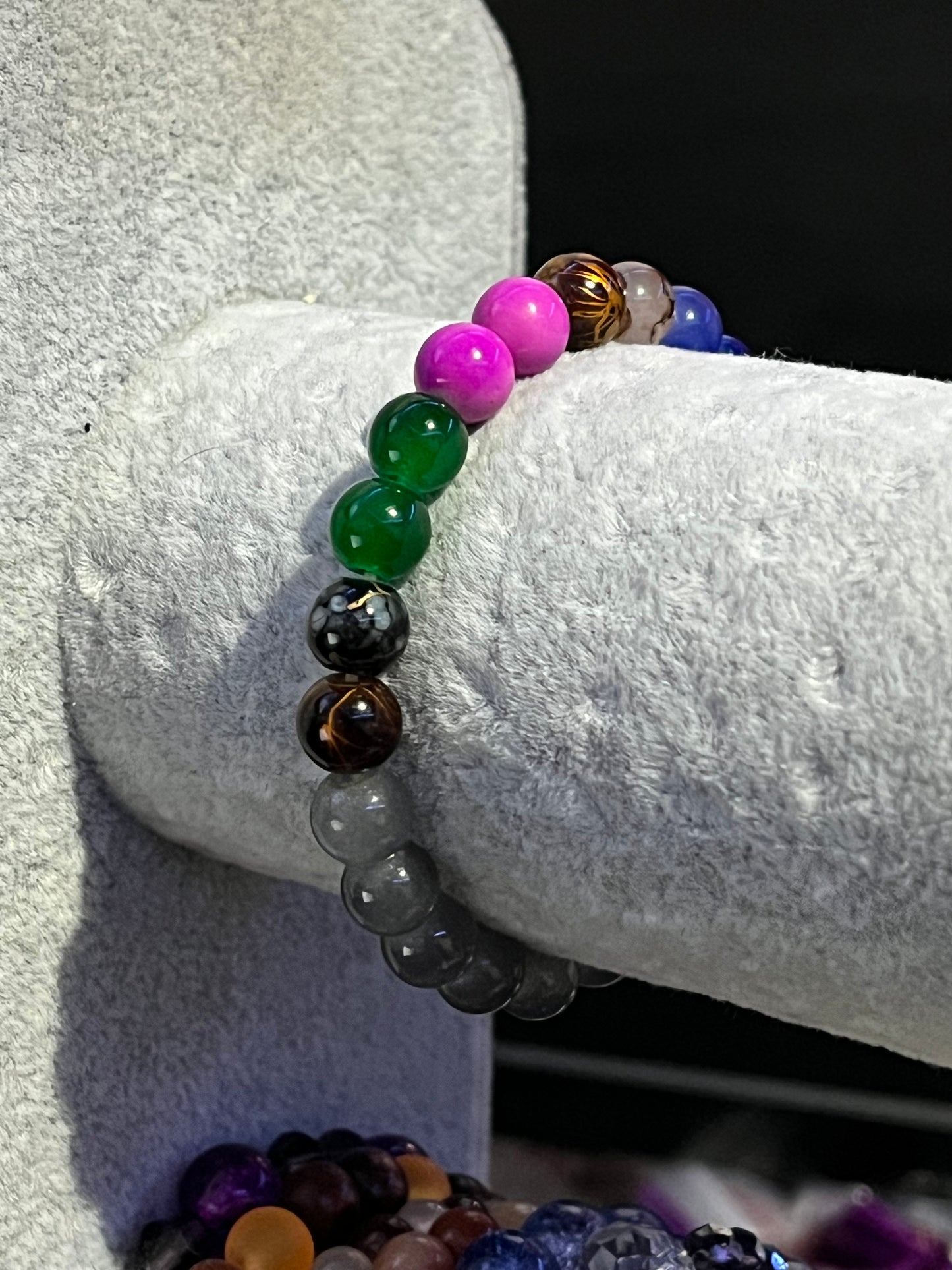 Multi coloured crystal bracelet